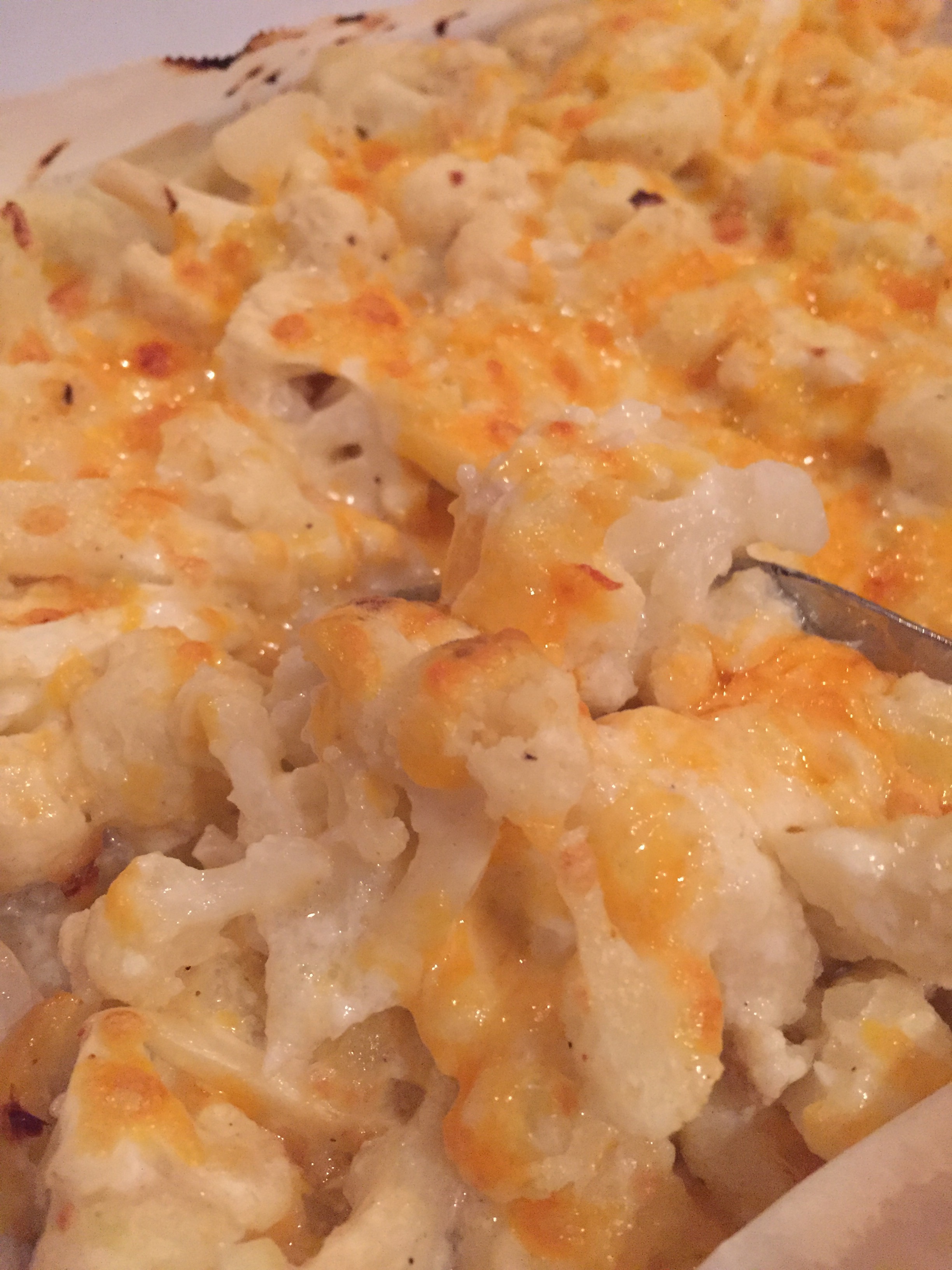 Cheesy, healthy cauliflower casserole